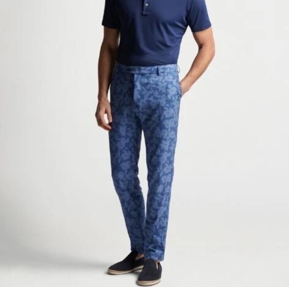 Peter Millar Crown Crafted Men’s Blue Golf Pants 34x34 Great Condition!